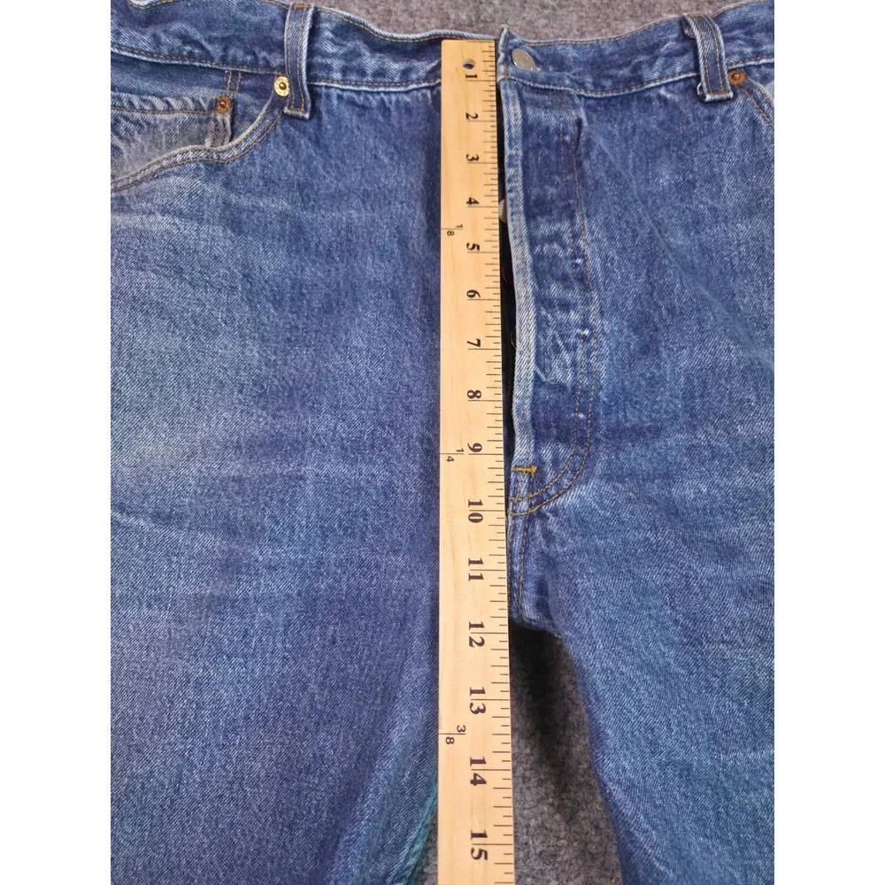 Vintage Levi's 501 Jeans Mens 42x34 Blue‎  90s Made in USA Straight Leg Denim